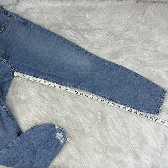 AGOLDE Women's Blue Cycle NICO High Rise Button-Fly Designer Jean W32-34.25/L27 - Picture 11 of 12